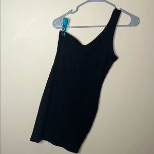 Kendall & Kylie Black One Shoulder Dress